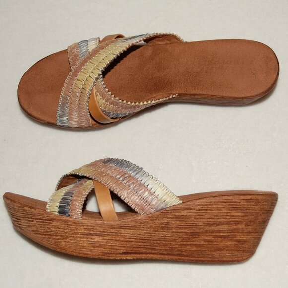 Italian Shoemakers, Wildflower Platform Wedge Slide Sandals Women EU 40 (US 9) - Picture 13 of 13